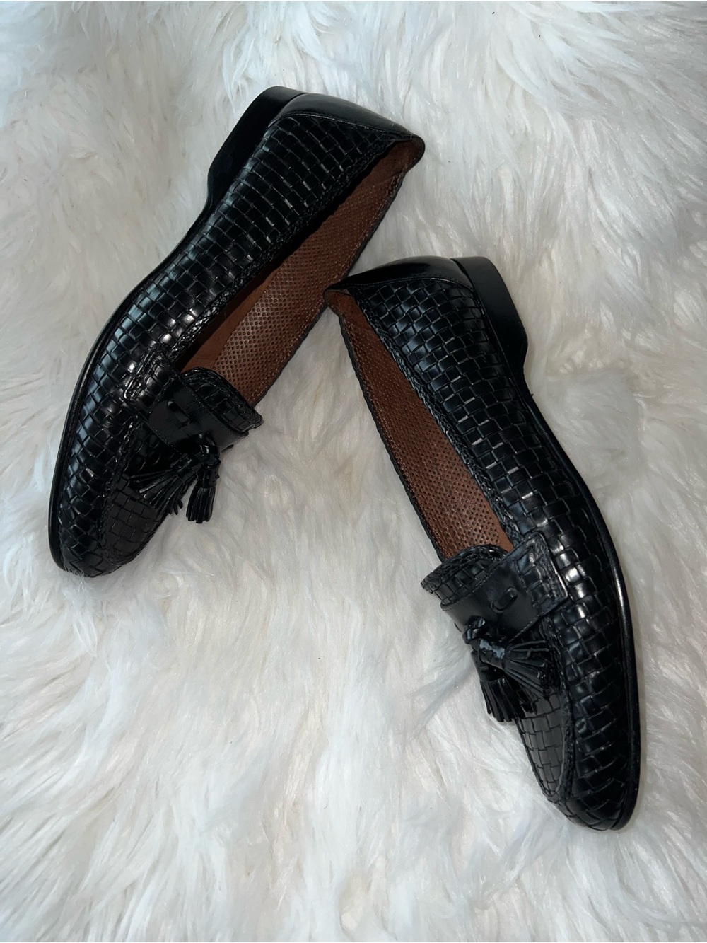 Cole Haan Collections Woven Tassel Loafers Made in Italy - Picture 4 of 6